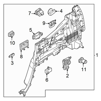 Hyundai OE - Quarter Panel - Interior Trim (Driver Side, Lower Components)