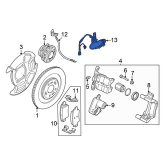 Hyundai OE - Rear Left ABS Wheel Speed Sensor