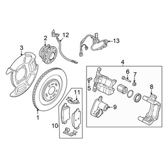 Hyundai OE - Rear Suspension - Brake Components