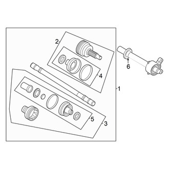 Hyundai OE - Rear Suspension - Drive Axles (Calligraphy / Limited / S / SE / SEL)