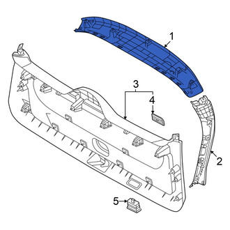 Hyundai OE - Rear Upper Liftgate Trim