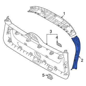 Hyundai OE - Rear Left Liftgate Trim