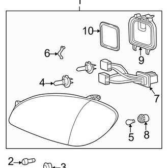 Hyundai OE - Front Lamps - Headlamp Components