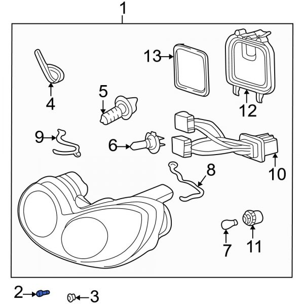 Headlight Mounting Bolt