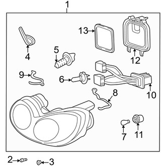 Hyundai OE - Front Lamps - Headlamp Components