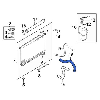 Hyundai OE - Upper Radiator Coolant Hose