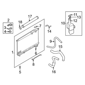 Hyundai OE - Cooling - Radiator & Components (2.7L)