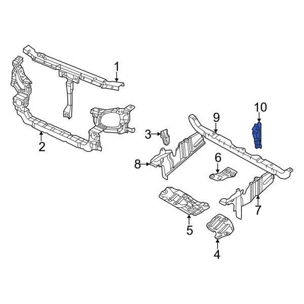 Radiator Support Air Deflector