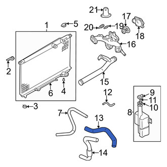 Hyundai OE - Upper Radiator Coolant Hose