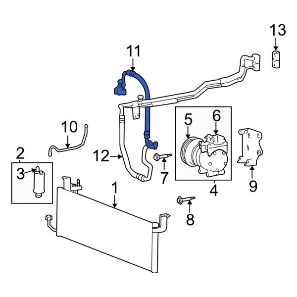 A/C Refrigerant Discharge Hose