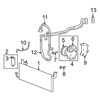 Hyundai OE - Air Conditioner & Heater - Condenser, Compressor & Lines (2.0L / 2.7L)