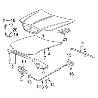 Hyundai OE - Hood & Grille - Hood & Components