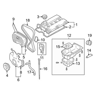 Hyundai OE - Engine / Transaxle - Engine Parts (Base)