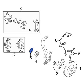 Hyundai OE - Front Wheel Bearing Snap Ring