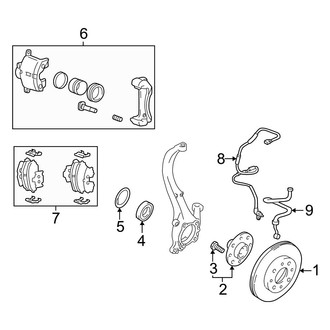 Hyundai OE - Front Suspension - Brake Components
