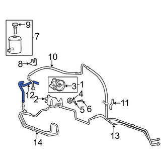 Hyundai OE - Power Steering Reservoir Hose