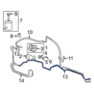 Hyundai OE - Front Right Power Steering Line