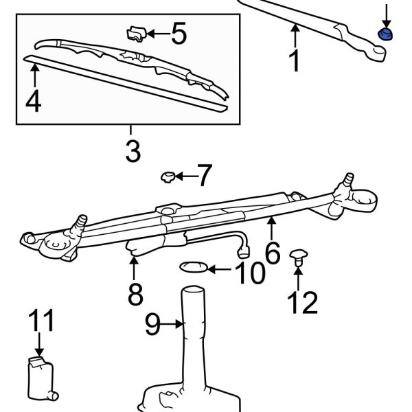 Windshield Wiper Arm Nut