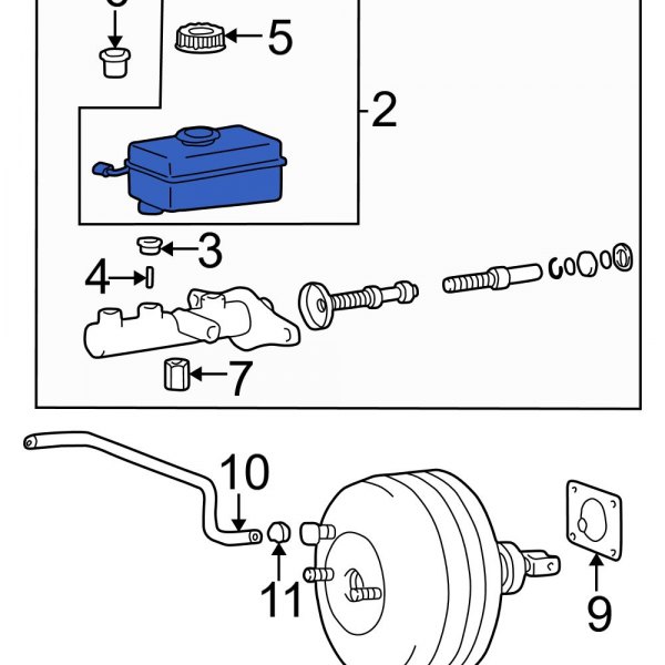 Brake Master Cylinder Reservoir