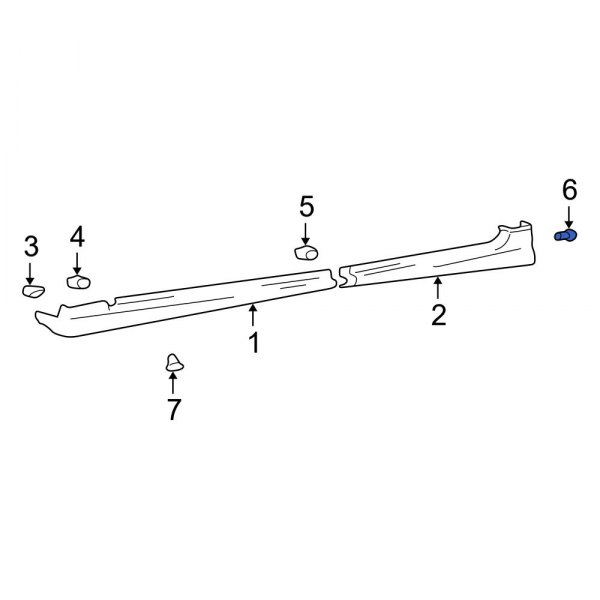 Rocker Panel Molding Clip