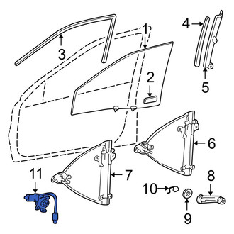 Hyundai OE - Front Right Window Motor