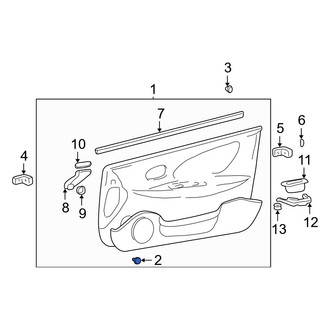 Hyundai OE - Front Door Interior Trim Panel Retainer