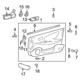 Hyundai OE - Front Door - Interior Trim (Power Windows)