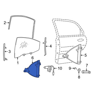 Hyundai OE - Rear Left Window Regulator