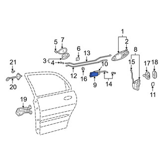 Hyundai OE - Rear Right Door Lock Actuator Motor