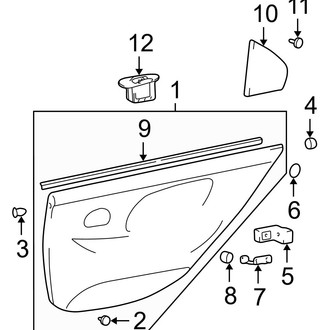 Hyundai OE - Rear Door - Interior Trim (Power Windows)