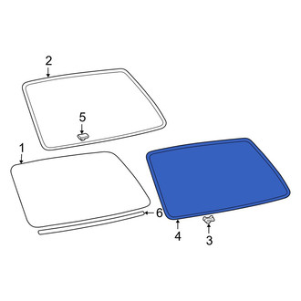 Hyundai OE - Rear Back Glass Reveal Molding