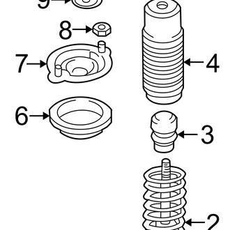 Hyundai OE - Upper Suspension Shock Absorber Nut