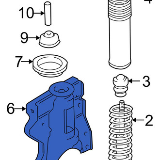 Hyundai OE - Rear Left Shock Mount Bracket