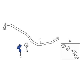 Hyundai OE - Rear Suspension Stabilizer Bar Bracket
