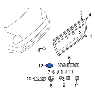 Hyundai OE - Rear Deck Lid Emblem