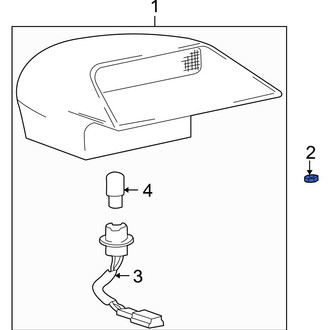 Hyundai OE - Center High Mount Stop Light Nut