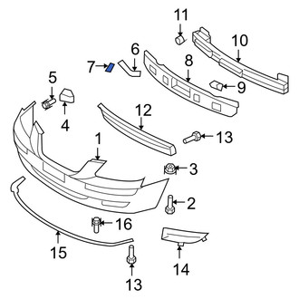 Hyundai OE - Rear Bumper Cover Retainer
