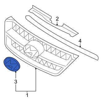 Hyundai OE - Front Grille Emblem