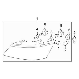 Hyundai OE - Front Lamps - Headlamp Components