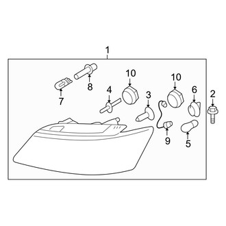 Hyundai OE - Front Lamps - Headlamp Components