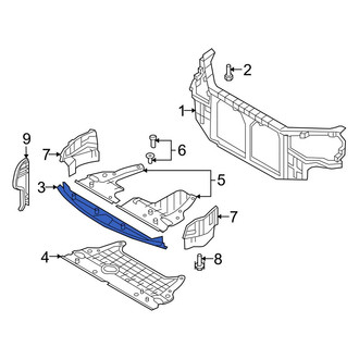 Hyundai OE - Front Radiator Support Air Deflector