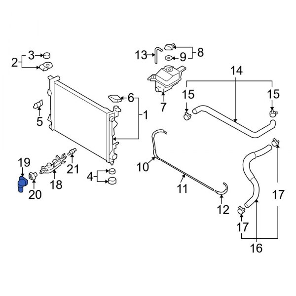 Engine Coolant Thermostat Housing