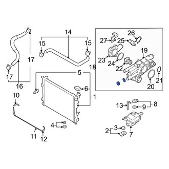 Hyundai OE - Lower Engine Coolant Thermostat Housing