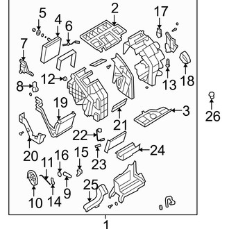 Hyundai OE - Air Conditioner & Heater - Evaporator & Heater Components
