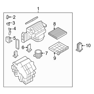 Hyundai OE - Air Conditioner & Heater - Blower Motor & Fan (GLS / Limited / SE)
