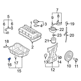 Hyundai OE - Engine Oil Drain Plug