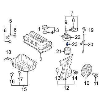 Hyundai OE - Engine Oil Filter Adapter Stud