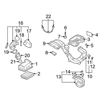 Hyundai OE - Engine / Transaxle - Air Intake (3.3L)