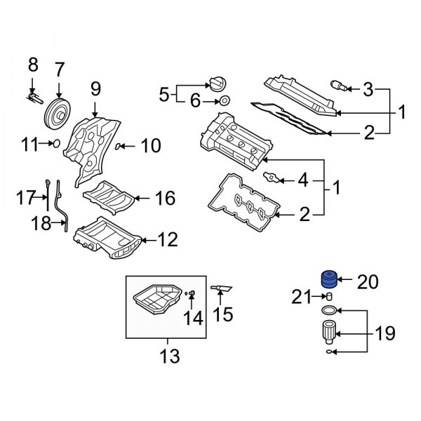 Engine Oil Filter Housing Cover