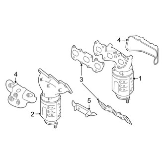 Hyundai OE - Exhaust System - Exhaust Manifold (Limited / SE 3.3L)